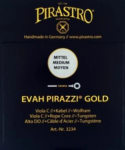 Pirastro Viola Strings Evah Pirazzi Gold Viola C String, Ropecore/Tungsten
