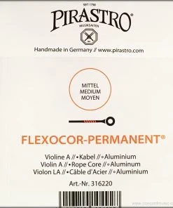 Pirastro Violin Strings Flexocor Permanent A Violin String