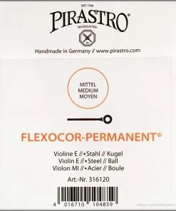 Pirastro Violin Strings Flexocor Permanent Violin E Steel