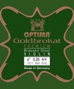 Optima Strings Goldbrokat Premium Brassed Violin E String