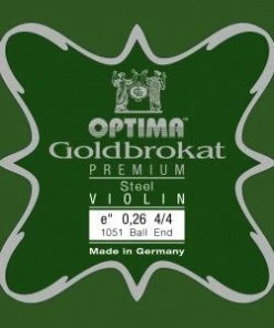 Optima Strings Violin Strings Goldbrokat Premium Steel Violin E String