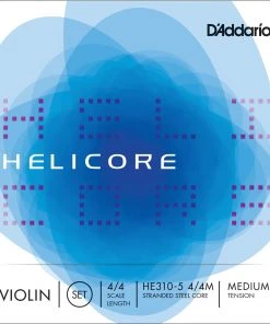 D'Addario Helicore 5 String Violin Set Violin Strings