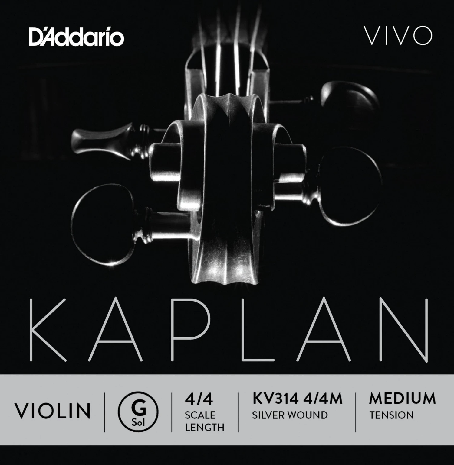 D'Addario Kaplan Vivo Violin G String - Premium Violin Strings for Enhanced Tone & Performance 3 D'Addario Kaplan Vivo Violin G Violin Strings