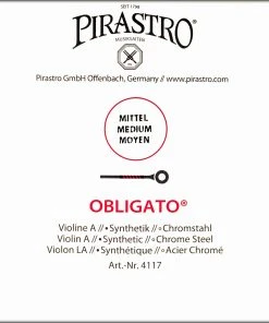 Pirastro Obligato A Violin Chromesteel Violin Strings