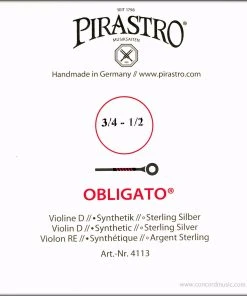 Pirastro Violin Strings Obligato Violin D String Small Size