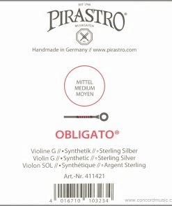 Pirastro Violin Strings Obligato G Violin String Silver