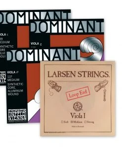 Multi-brand Viola Strings Viola Set: Larsen & Dominant