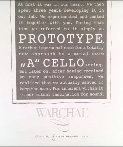 Cello Strings Warchal Prototype Cello A String