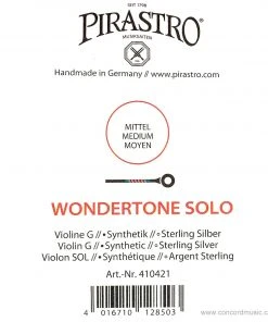 Pirastro Pirastro Violin Strings Wondertone Solo G Violin