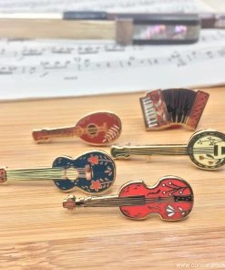 Justine Gilbuena Musical Instrument Enamel Pin