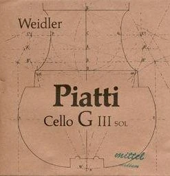 Weidler Cello Strings Piatti Cello G String