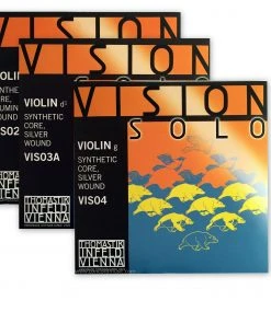 Multi-brand Violin Strings Violin Set: Vision Solo & Choice Of E